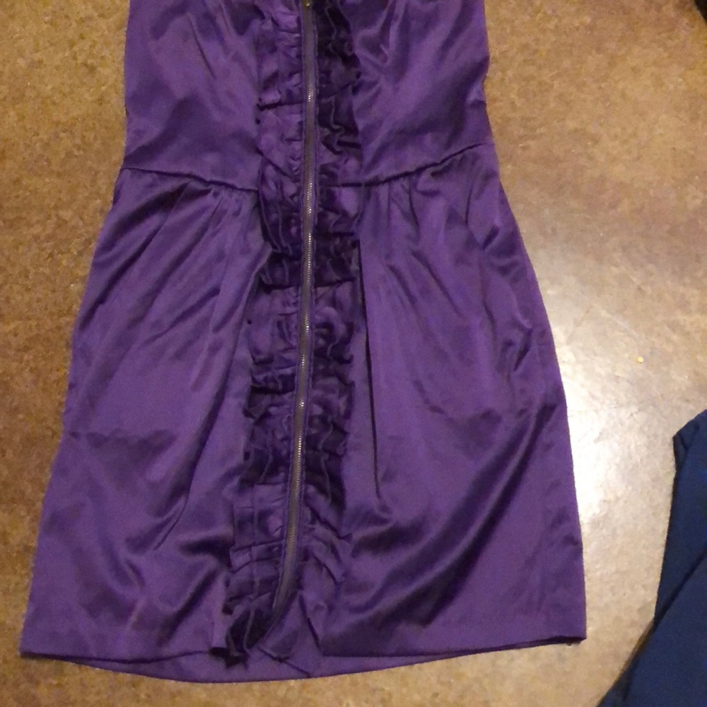 Mini zip up dress